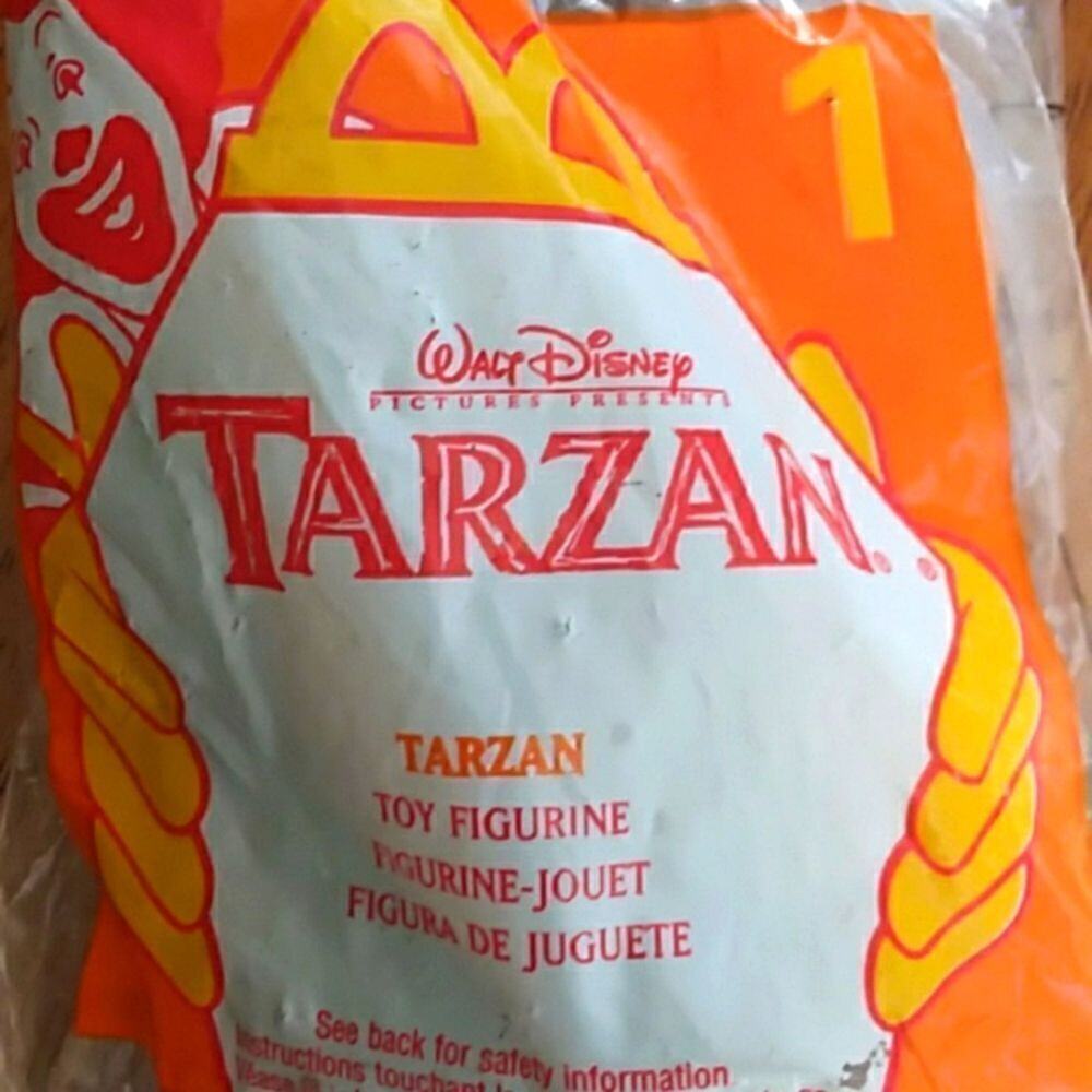 Vintage 1999 Tarzan Mcdonalds Disney toy Unopened